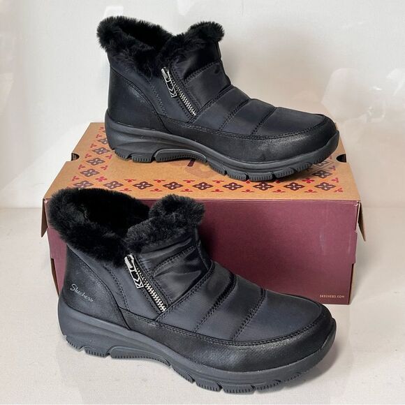 Skechers Easy Going Frosty Charm Water Repellent Vegan Boots - Picture 5 of 7